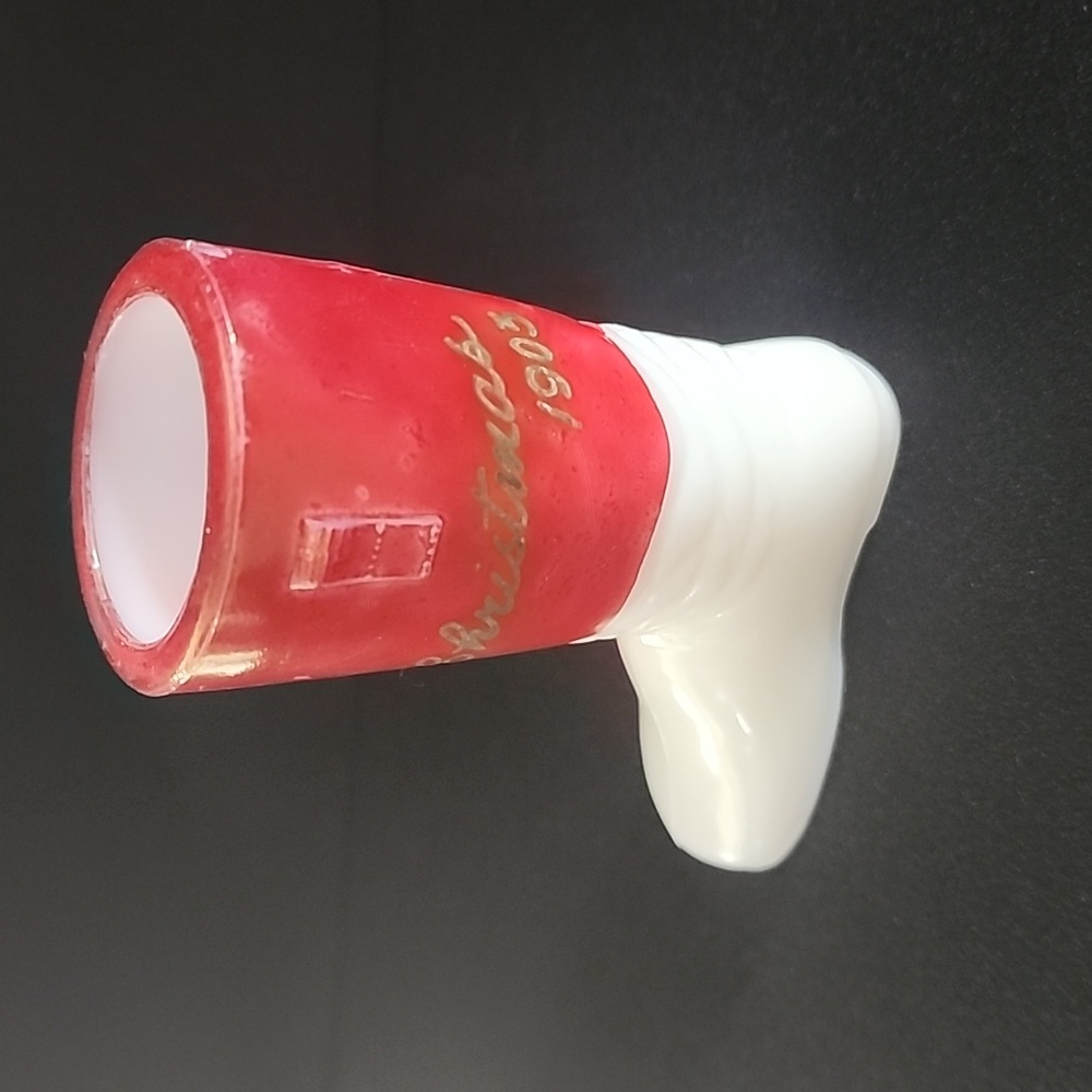 Antique Milk Glass Boot, Christmas 1903